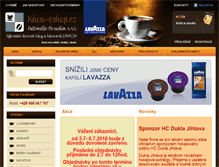 Tablet Screenshot of kava-eshop.cz